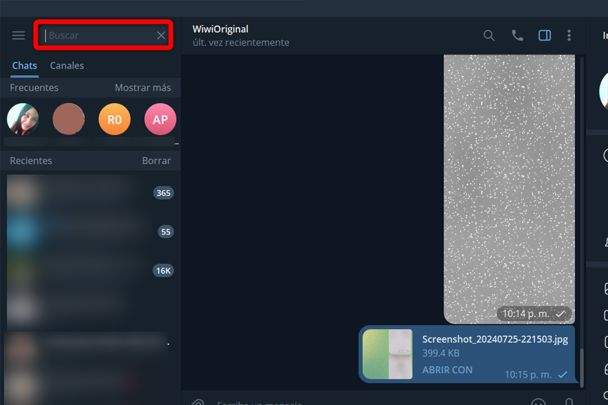 Formas de encontrar canales y grupos con contenido sensible