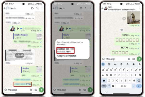 Cómo enviar un mensaje de WhatsApp a un número que no está en la agenda