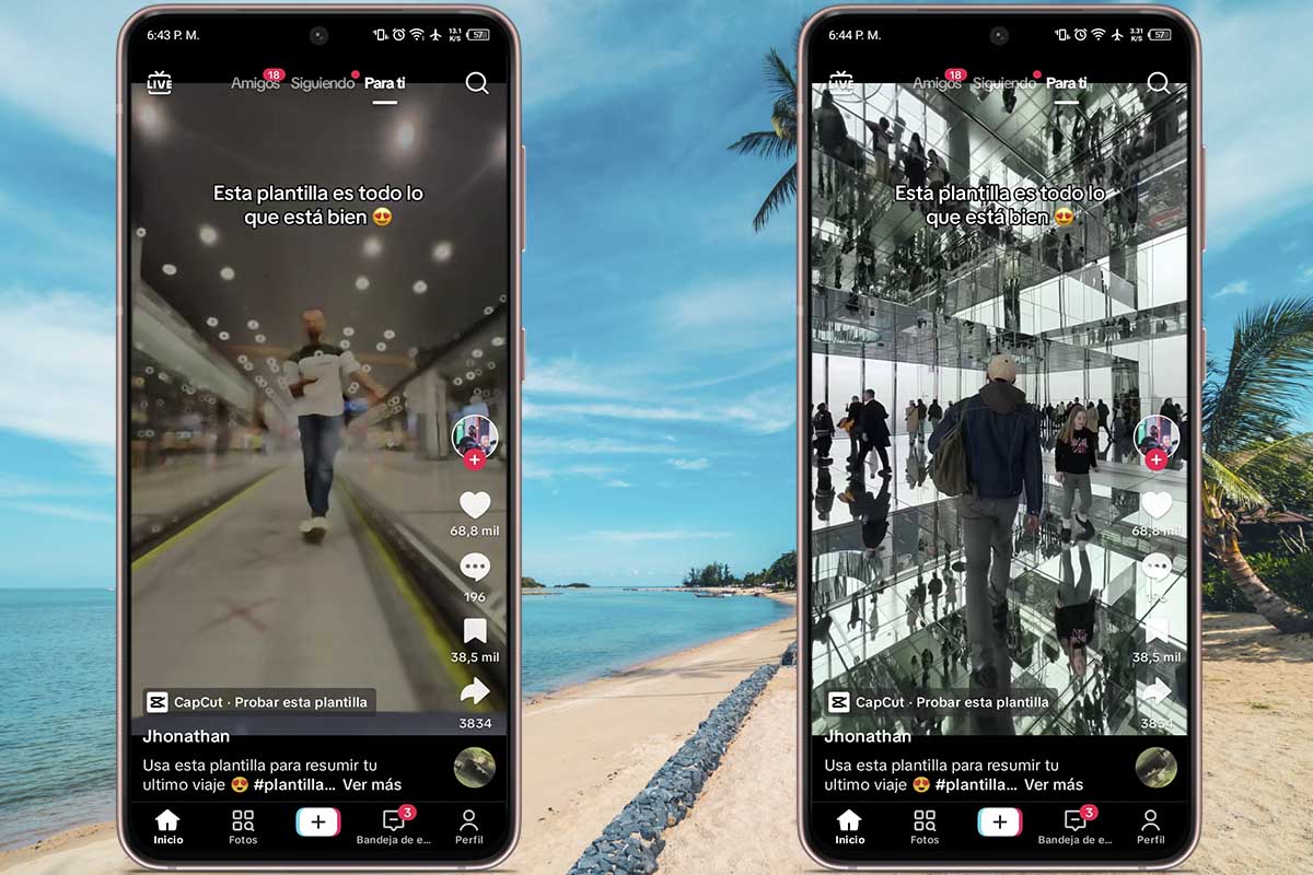 Mejores plantillas para crear TikTok con fotos y vídeos de tu verano: plantilla 7