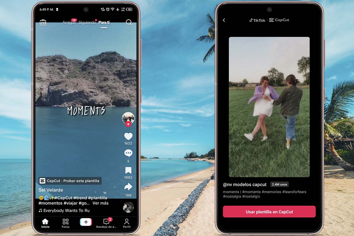 Mejores plantillas para crear TikTok con fotos y vídeos de tu verano: plantilla 8