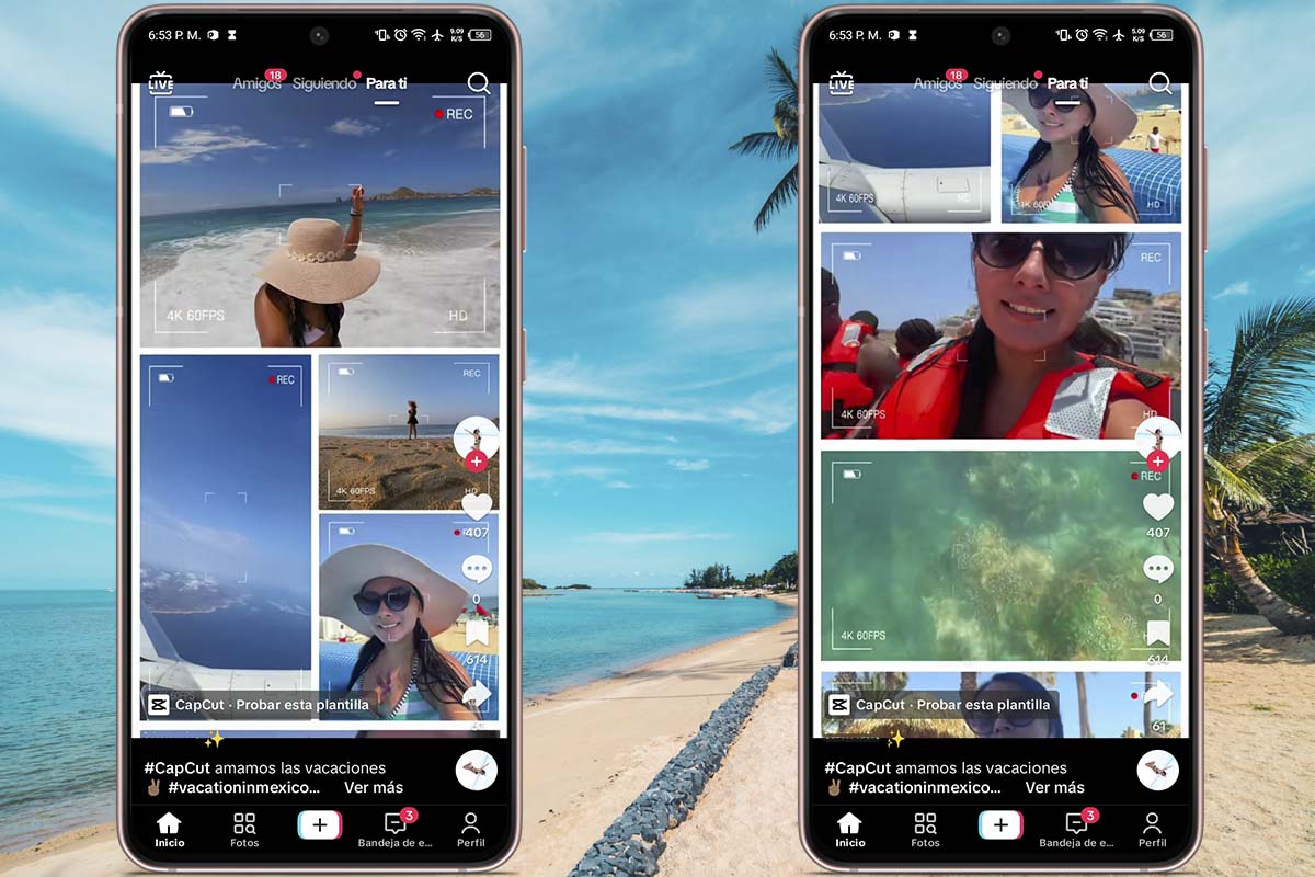Mejores plantillas para crear TikTok con fotos y vídeos de tu verano: plantilla 9