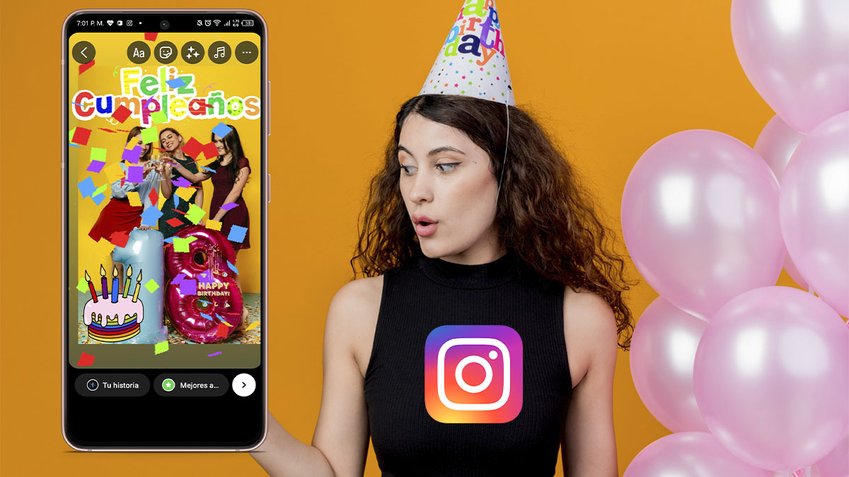 Las mejores plantillas para historias de Instagram de feliz cumpleaños