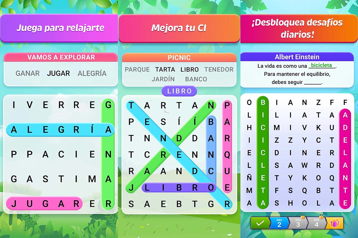 Mejores juegos de sopas de letras en español y sin publicidad: Sopas de Letras Español