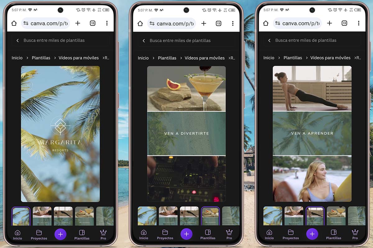 Mejores plantillas para crear TikTok con fotos y vídeos de tu verano: plantilla 3