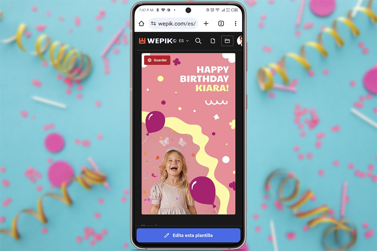 Mejores plantillas para historias de Instagram de feliz cumpleaños: plantilla 4