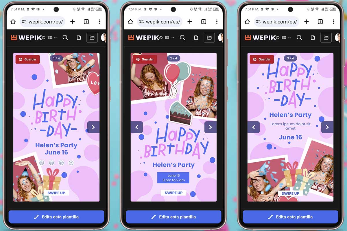 Mejores plantillas para historias de Instagram de feliz cumpleaños: plantilla 6