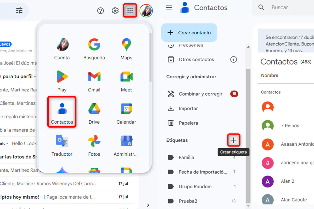 Trucos casi desconocidos para ser más productivo con la app de Gmail: crear listas de grupos