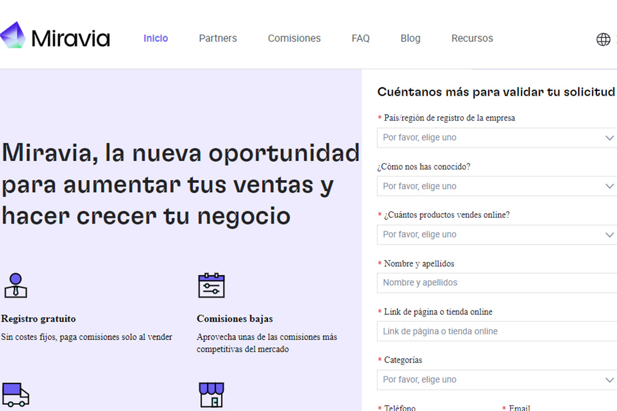 Pasos para acceder a Miravia Seller Center