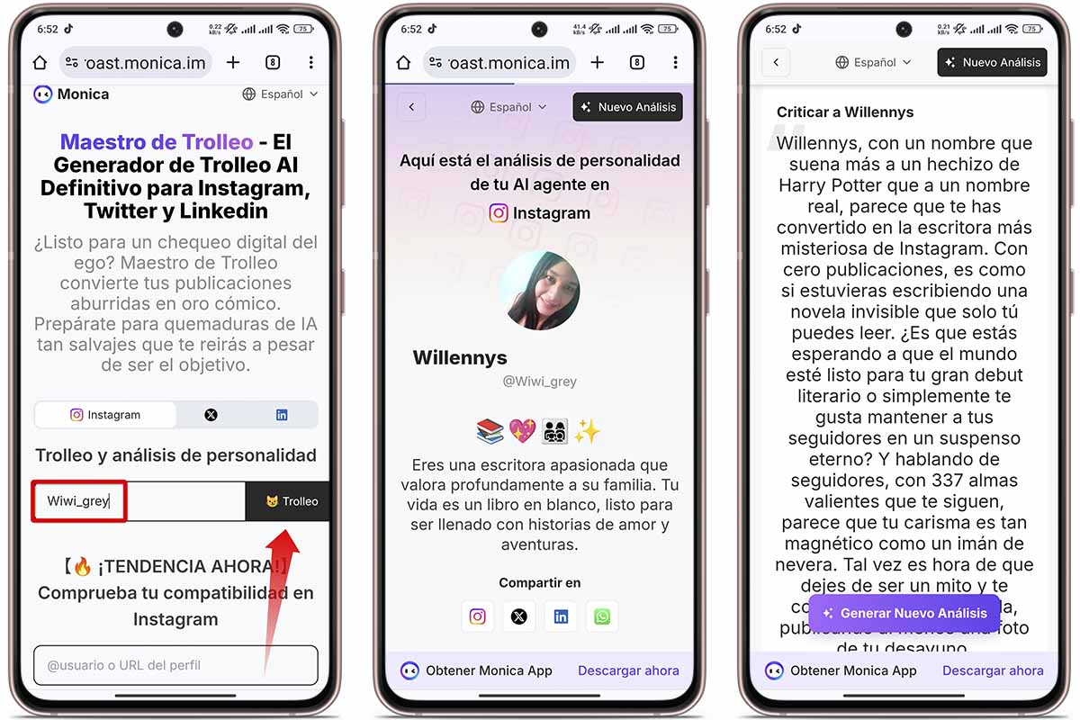 Pasos para hacer un roast de tu perfil de Instagram
