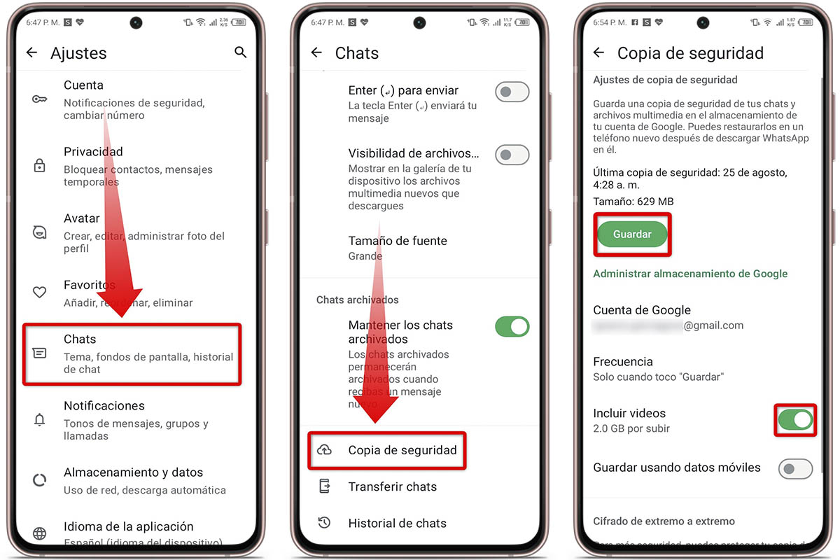 Así puedes hacer una copia de seguridad en WhatsApp
