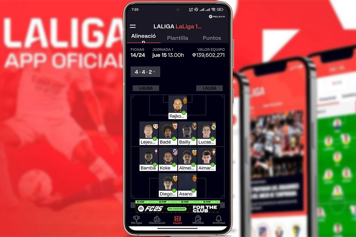 Cómo jugar a LaLiga Fantasy Manager Fútbol 24 25: alinea tu equipo
