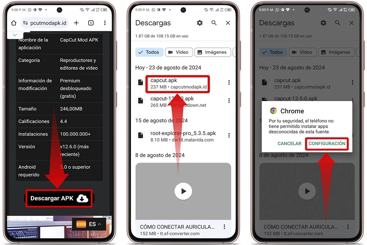 Pasos para usar funciones de pago gratis como los subtítulos automáticos en CapCut