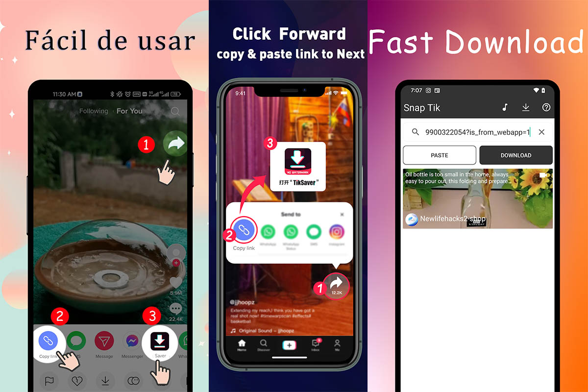 Mejores apps para descargar vídeos de TikTok sin marca de agua