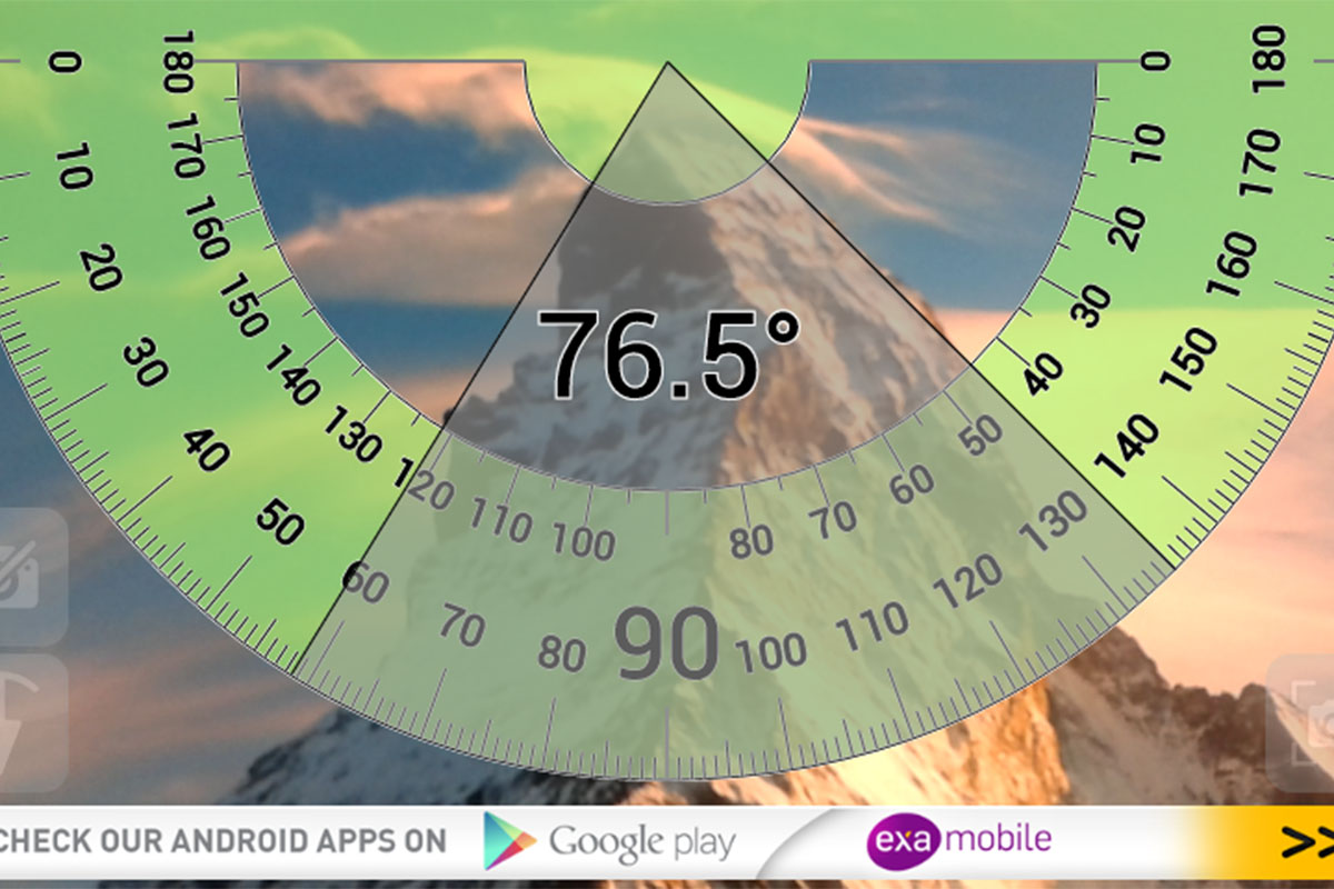 Mejores 8 apps para medir ángulos con el móvil: Inteligente Transportador