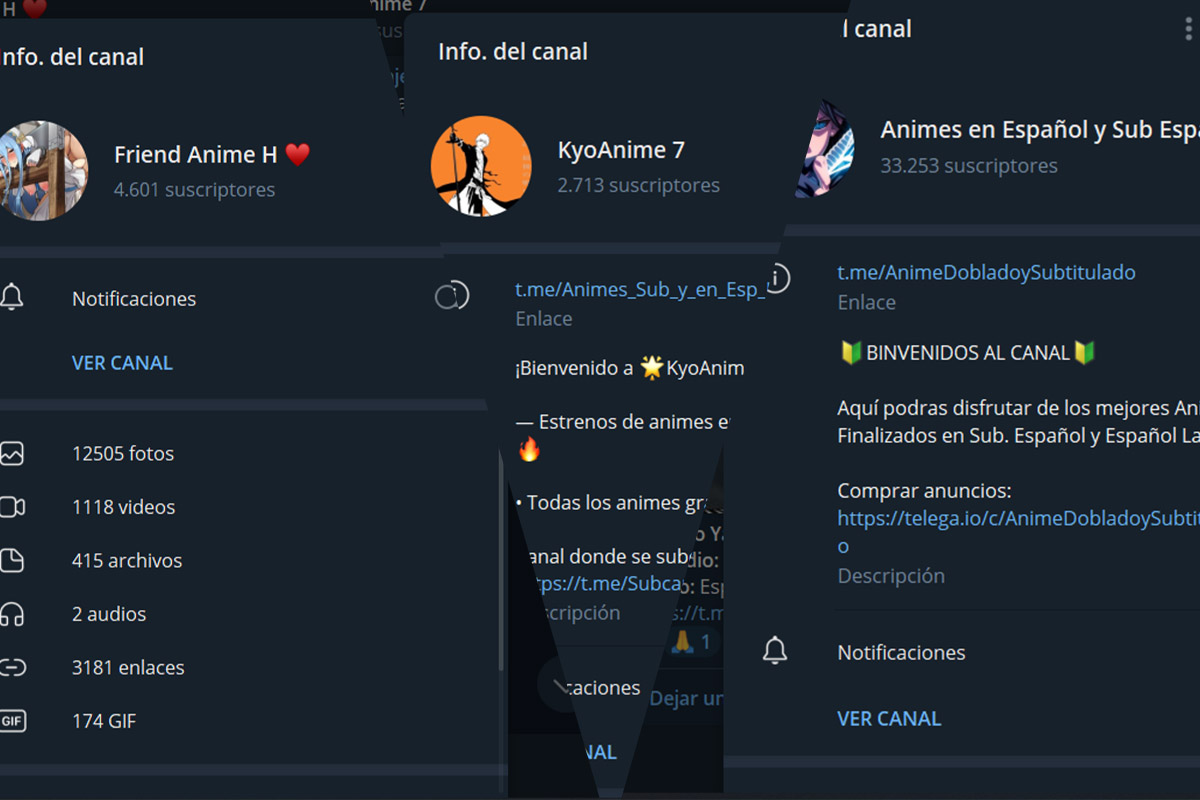 Los mejores canales de Telegram para ver anime gratis en español