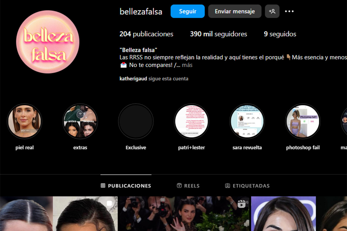 Las mejores cuentas de Instagram VS realidad para ver cómo mienten en redes sociales: Bellezafalsa