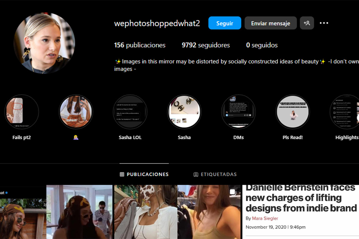 Las mejores cuentas de Instagram VS realidad para ver cómo mienten en redes sociales: Wephotoshoppedwhat2