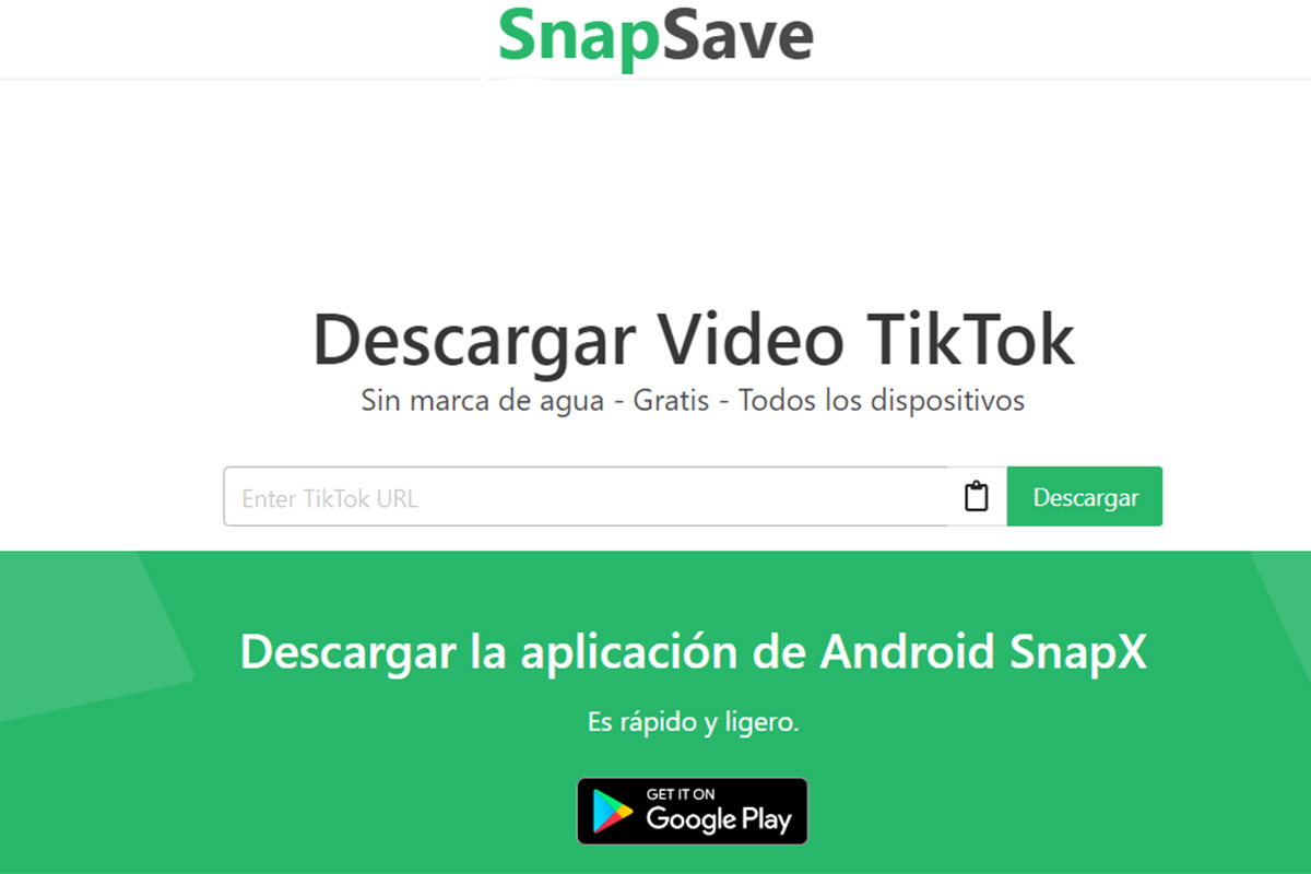 Mejores webs para descargar vídeos de TikTok sin marca de agua
