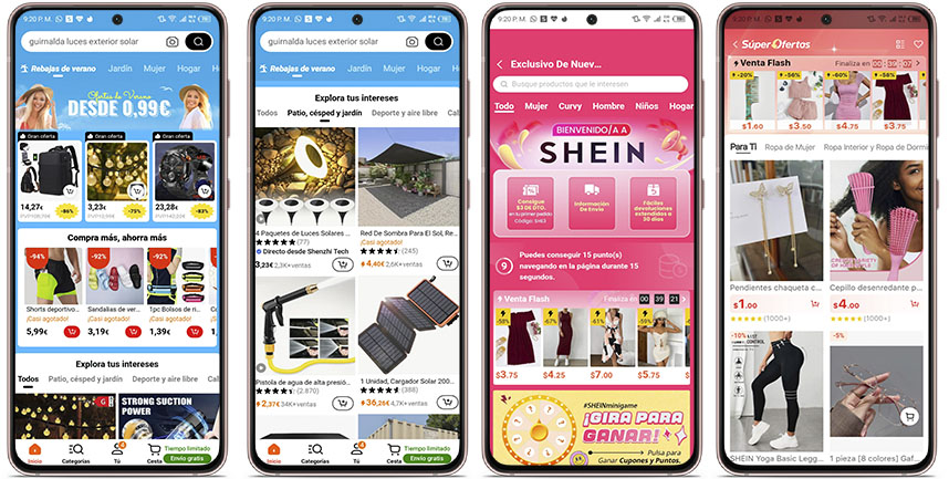 Temu vs Shein: precios y descuentos