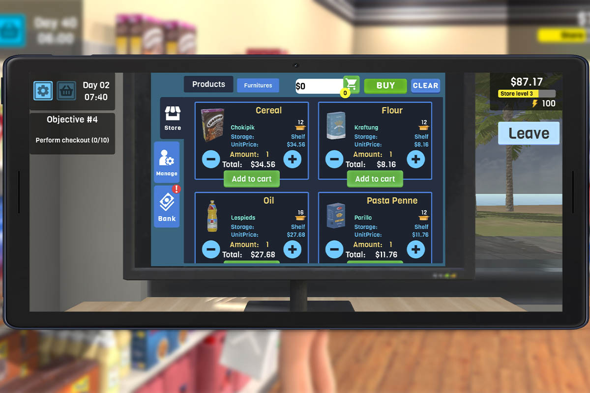 Trucos para conseguir dinero ilimitado y energía infinita en Manage Supermarket Simulator: compra lo necesario