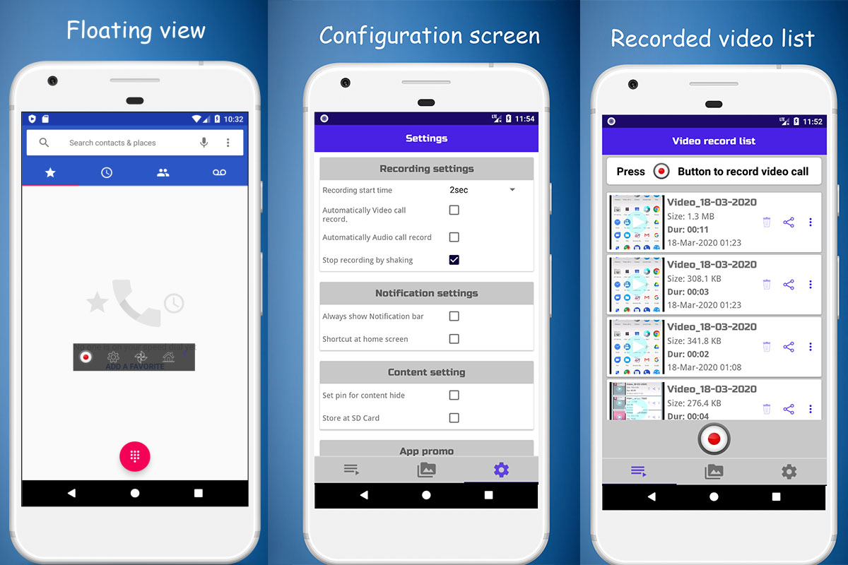 Cómo grabar llamadas de WhatsApp con aplicaciones: Video call recorder for whatsa