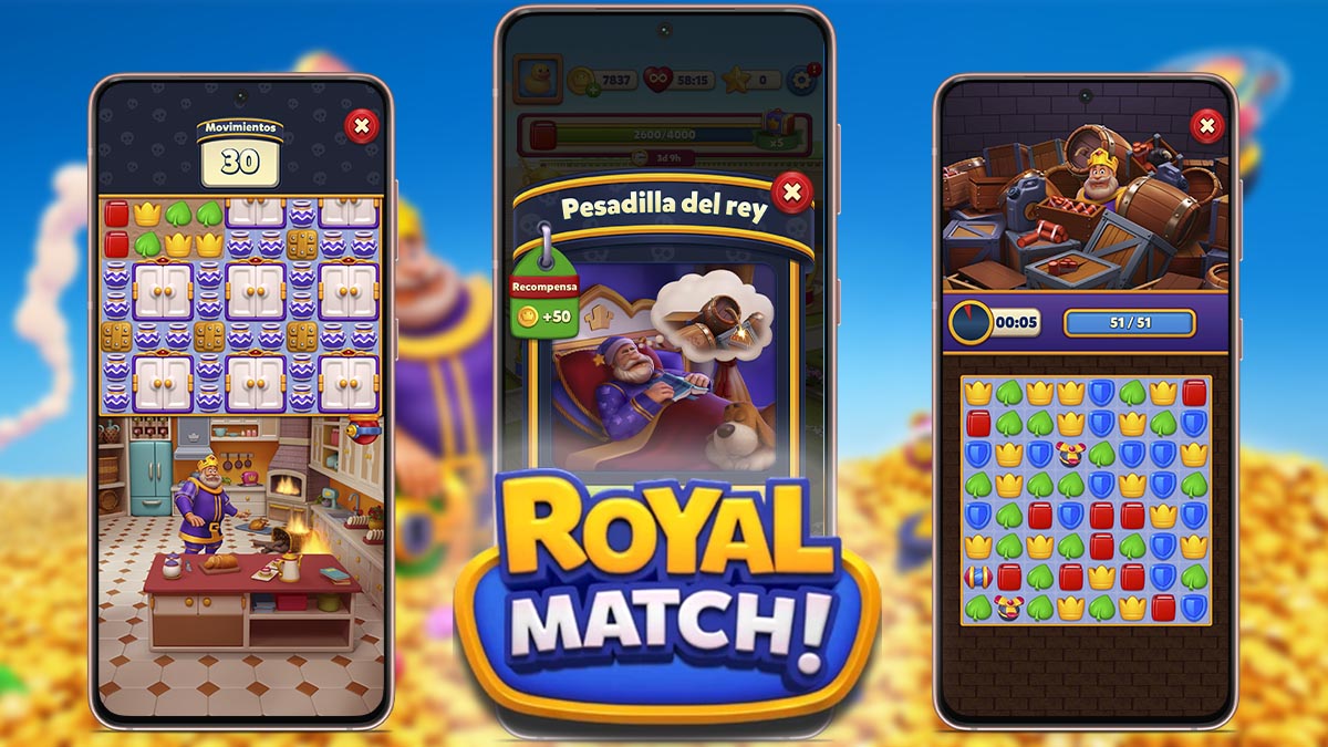 Guía completa con todos los niveles de Pesadilla del Rey en Royal Match