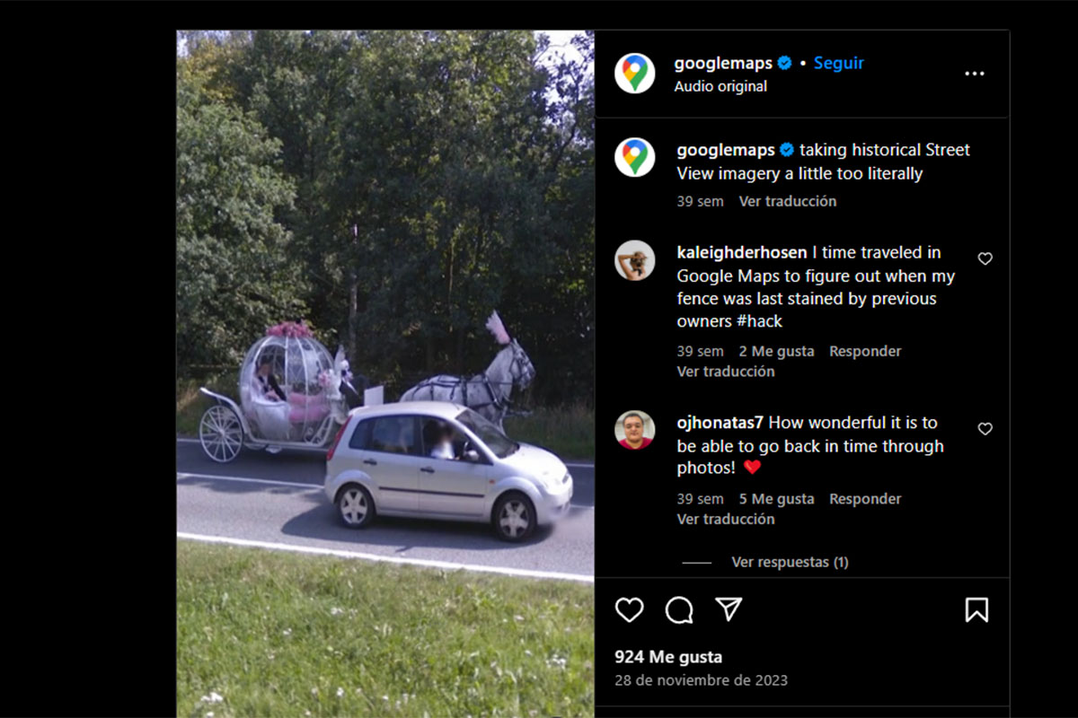 Las fotos y vídeos más divertidos captados por Street View en Google Maps: un cuento de hadas en plena calle