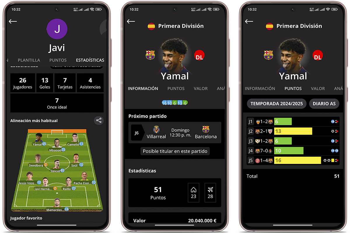 Mejores apps y webs para conocer los puntos Relevo de LaLiga Fantasy: Biwenger