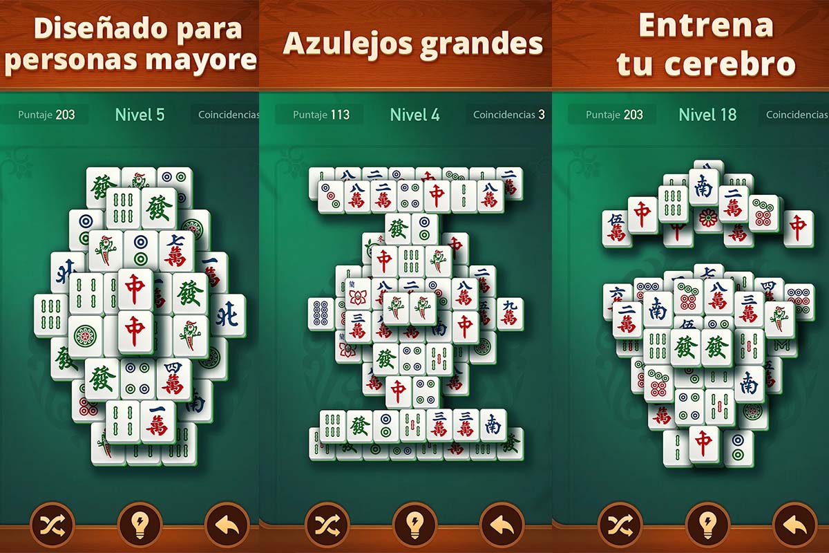 Mejores juegos de móvil para mayores: Vita Mahjong para mayores