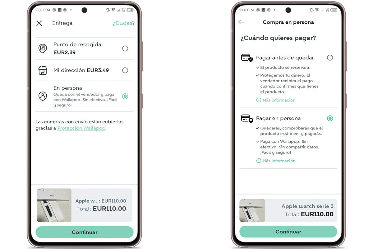 Comprar productos Apple en Wallapop: queda para verlo en persona
