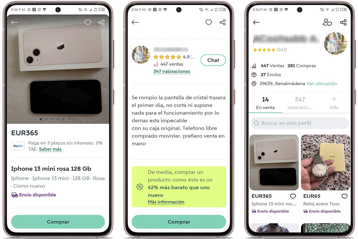 Comprar productos Apple en Wallapop: verifica el perfil del vendedor