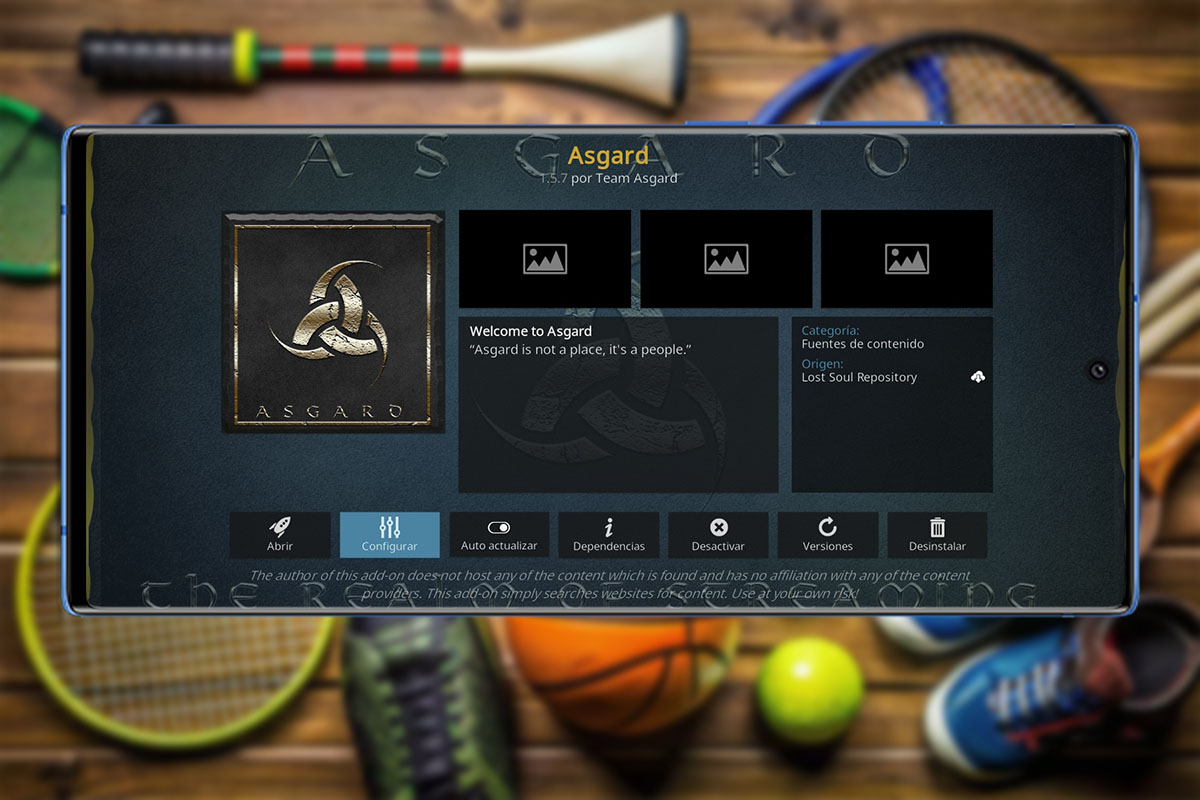 Alternativas a Cristal Azul que funciona en Kodi: Asgard