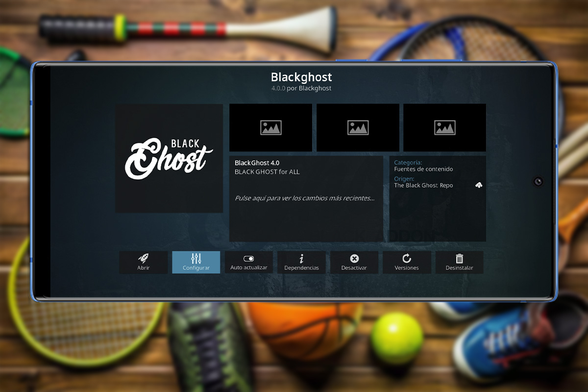 Alternativas a Cristal Azul que funciona en Kodi: Black Ghost