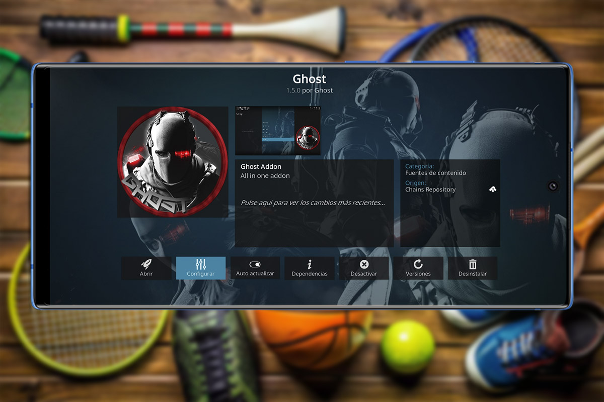 Alternativas a Cristal Azul que funciona en Kodi: Ghost