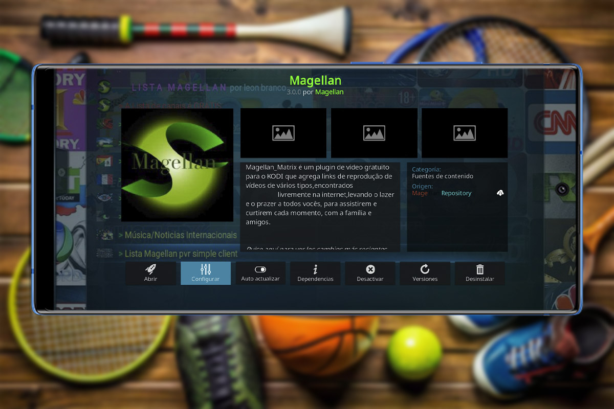 Alternativas a Cristal Azul que funciona en Kodi: Magellan