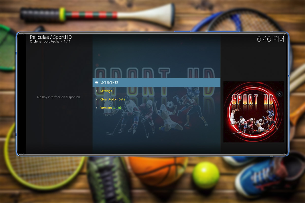 Alternativas a Cristal Azul que funciona en Kodi: Sport HD