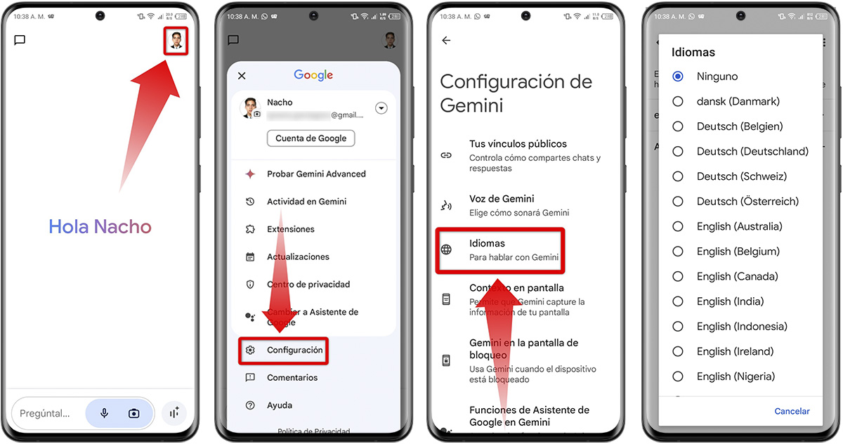 Cómo tener conversaciones con Gemini Live en español 1