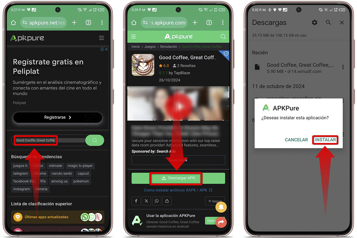 Cómo descargar ya Good Coffee, Great Coffee, la alternativa a Buena Pizza, Gran Pizza desde APK Pure