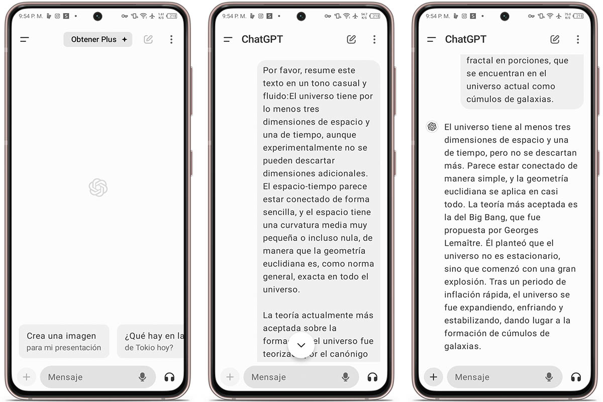 Pasos para hacer resúmenes de textos largos con la app de ChatGPT