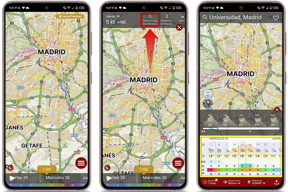 Así puedes ver si va a llover o no con la app Windy