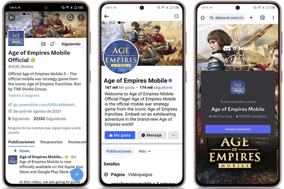 Dónde puedo conseguir los códigos para Age of Empires Mobile