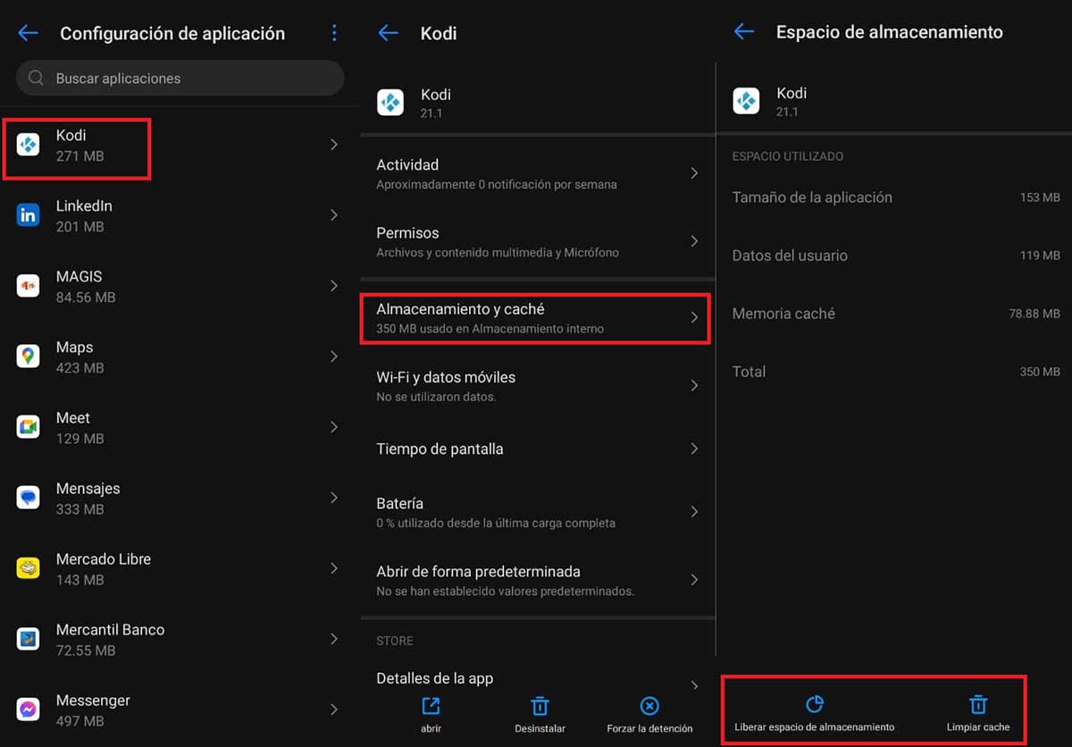 kodi cache