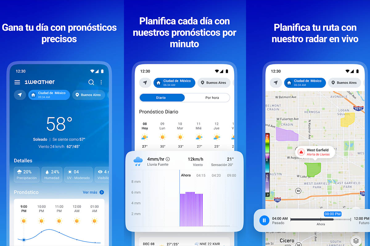 1Weather: Pronósticos y Radar