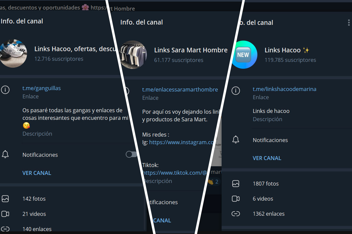 Canales de Telegram con ofertas para comprar en Hacoo