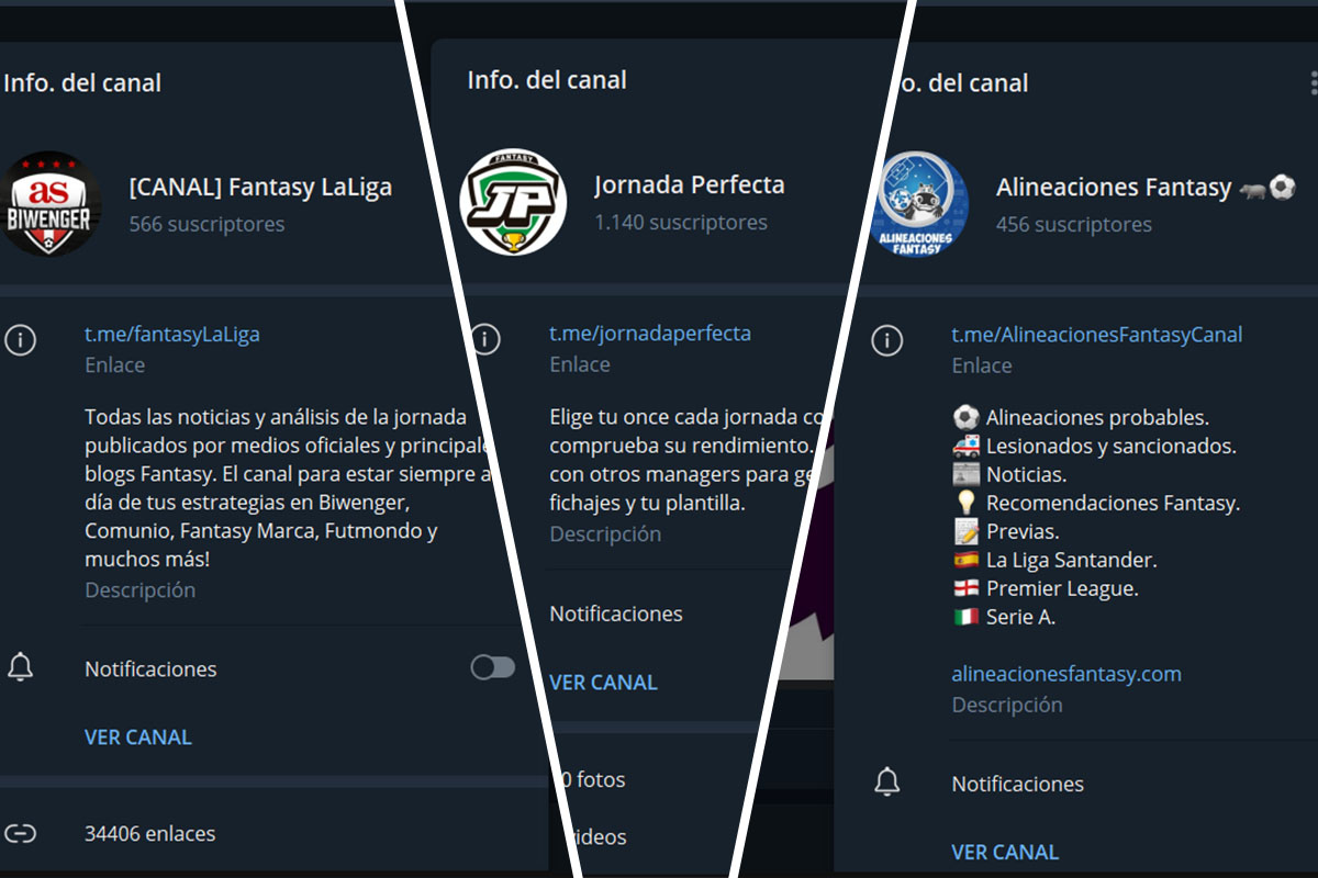 Los mejores canales de Telegram de LaLiga Fantasy