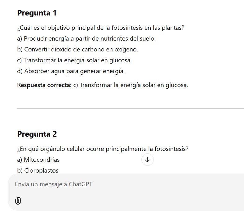 autoevaluacion chatgpt