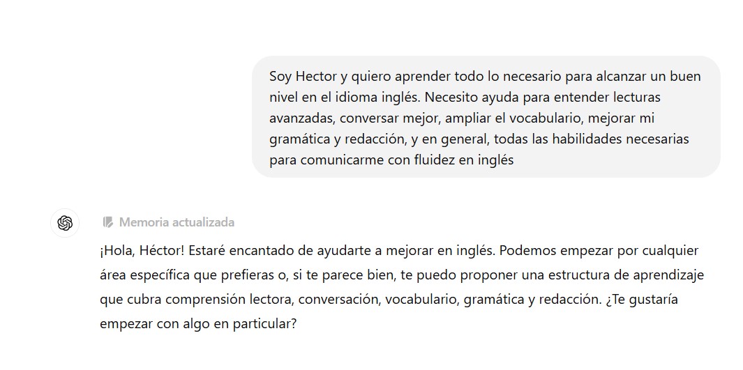 chatgpt aprender idiomas