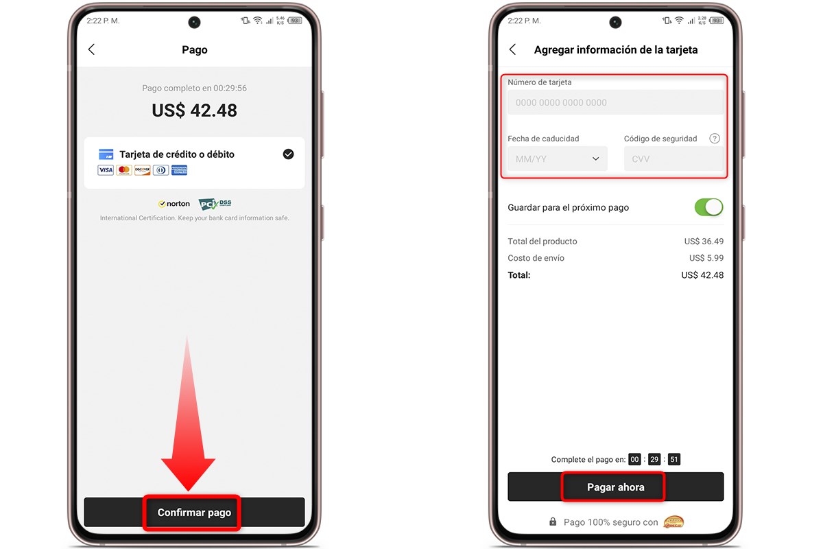 Elige tu método de pago de preferencia en Hacoo