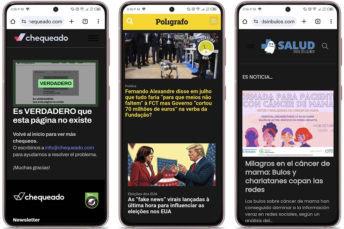 Cómo saber si un mensaje reenviado de WhatsApp es un bulo o fake news: usa páginas de fact checking