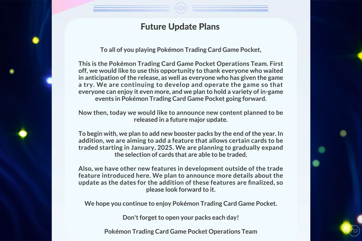 Estas son las cartas que llegarán en diciembre a JCC Pokémon Pocket 2